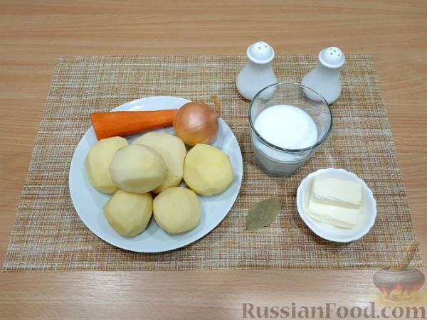 Картофельное пюре с луком и морковью