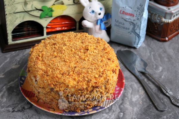 Морковный торт с рисовой мукой (безглютеновый)